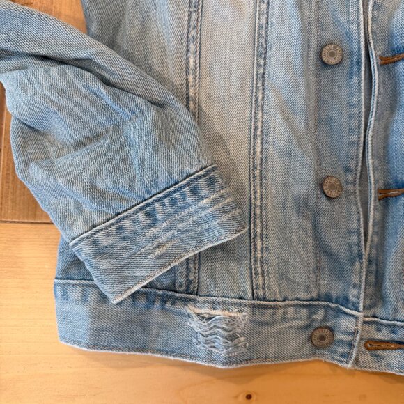Abercrombie Light Blue Jean Jacket – Size XL - Picture 4 of 7